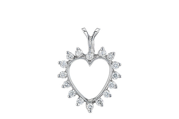 A061-21439: HEART PENDANT .23 TW