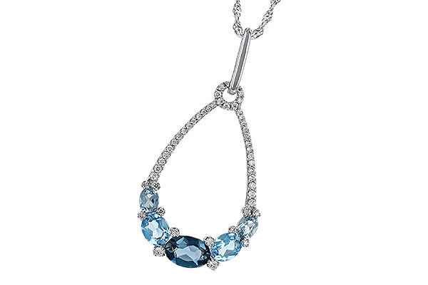 A242-13220: NECK 1.76 BLUE TOPAZ 1.96 TGW