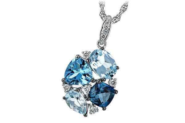 A243-92275: NECK 2.60 BLUE TOPAZ 2.70 TGW