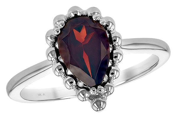 A243-95075: LDS GARNET RING 1.38 CT