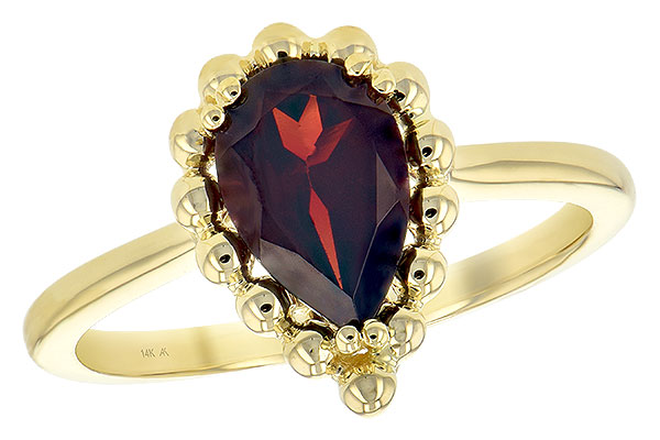 A243-95075: LDS GARNET RING 1.38 CT