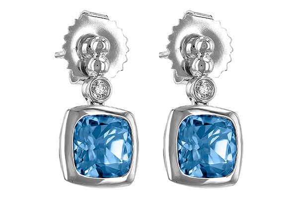 A243-95939: EARR 1.76 BLUE TOPAZ 1.80 TGW