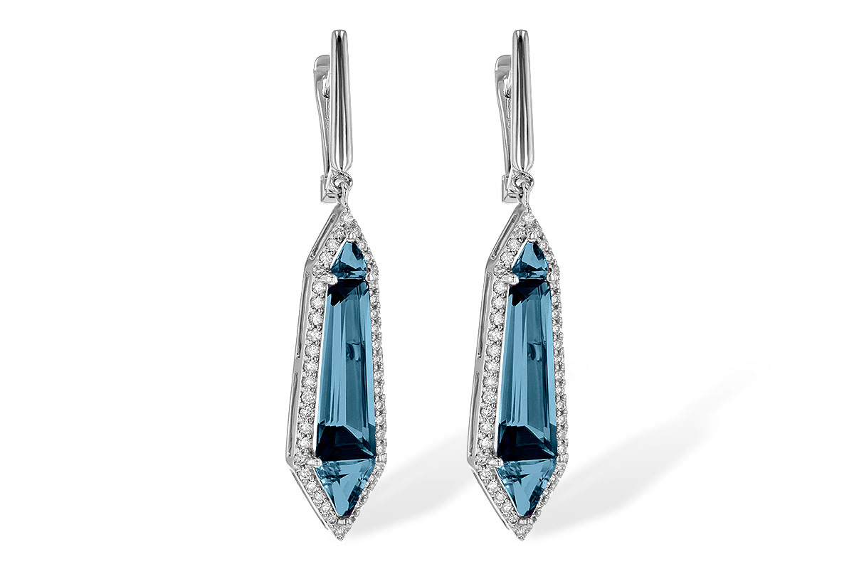 A244-85011: EARR 5.25 LONDON BLUE TOPAZ 5.67 TGW