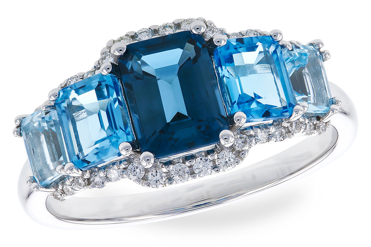 A328-48711: LDS RG 2.15 TW BLUE TOPAZ 2.30 TGW