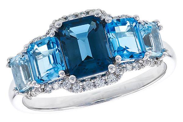 A328-48711: LDS RG 2.15 TW BLUE TOPAZ 2.30 TGW