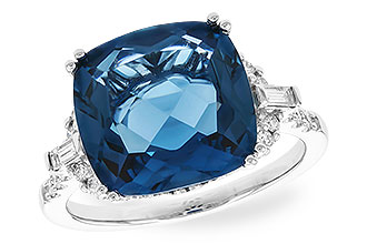 A328-49620: LDS RG 9.00 LONDON BLUE TOPAZ 9.25 TGW (12MM LBT)