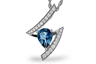 A329-37757: NECK 1.04 LONDON BLUE TOPAZ 1.23 TGW (8x6MM)