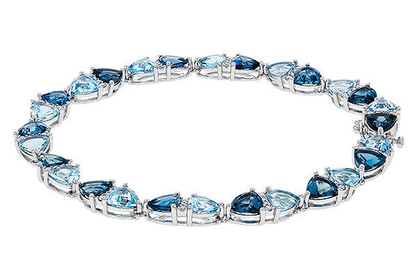 A329-38693: BRACELET 12.20 BLUE TOPAZ 12.50 TGW (7")