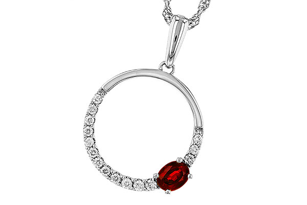 A329-39557: NECKLACE .26 RUBY .41 TGW