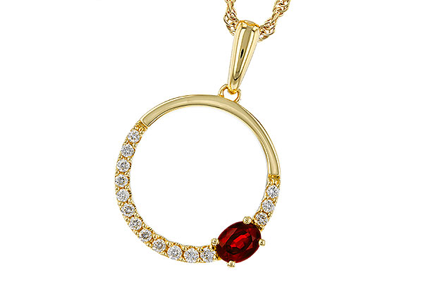 A329-39557: NECKLACE .26 RUBY .41 TGW