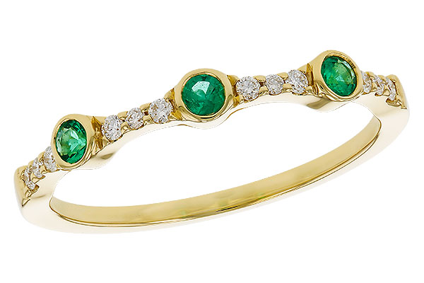 A329-39584: LDS WED RG .11 EMERALD .20 TGW