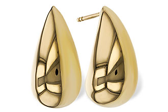 A329-42311: GOLD EARRINGS (20MM)