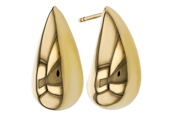 A329-42311: GOLD EARRINGS (20MM)