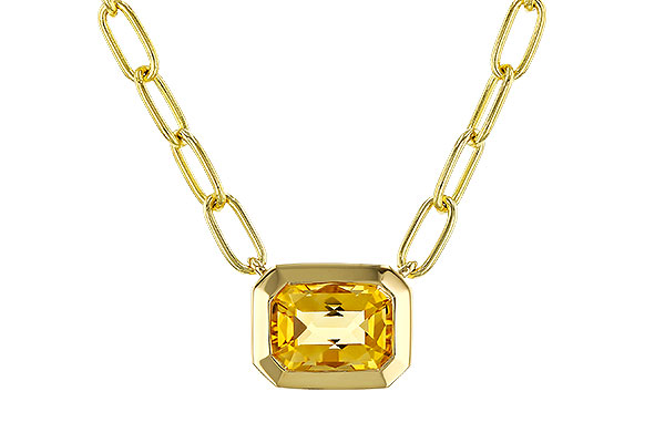 A329-42339: NECKLACE .86 CITRINE (18")