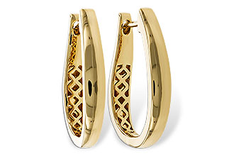 A329-42348: GOLD EARRINGS (22MM)