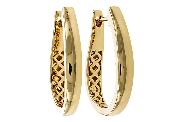 A329-42348: GOLD EARRINGS (22MM)