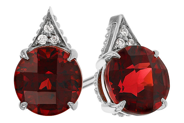 A329-43202: EARR 2.08 TW GARNET 2.10 TGW (6MM RD)