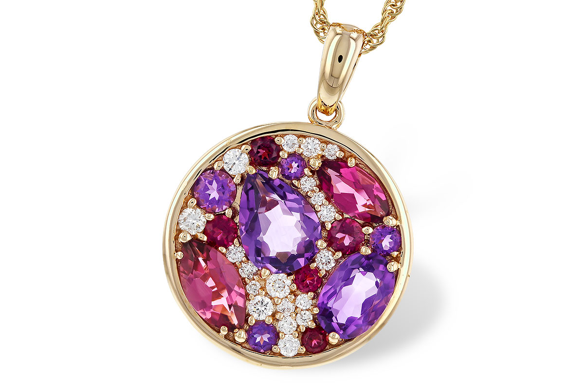 A329-43266: NECK 1.83 TW SEMI-PRECIOUS (P.TOUR, AMY) 2.00 TGW