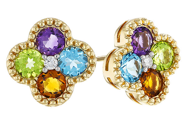 A329-45039: EARRINGS 1.88 SEMI-PREC (AMY,BT,CIT,PER) 1.93 TGW