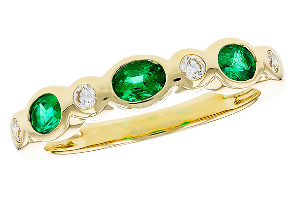 A330-27793: LDS WED RG .43 EMERALD .56 TGW