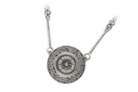 B060-35075: NECKLACE .45 BR .62 TW