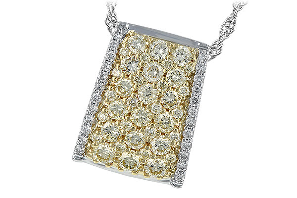 B243-93220: NECK .95 YELLOW DIAS 1.09 TW