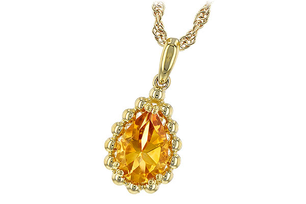 B243-95066: NECKLACE 1.06 CT CITRINE