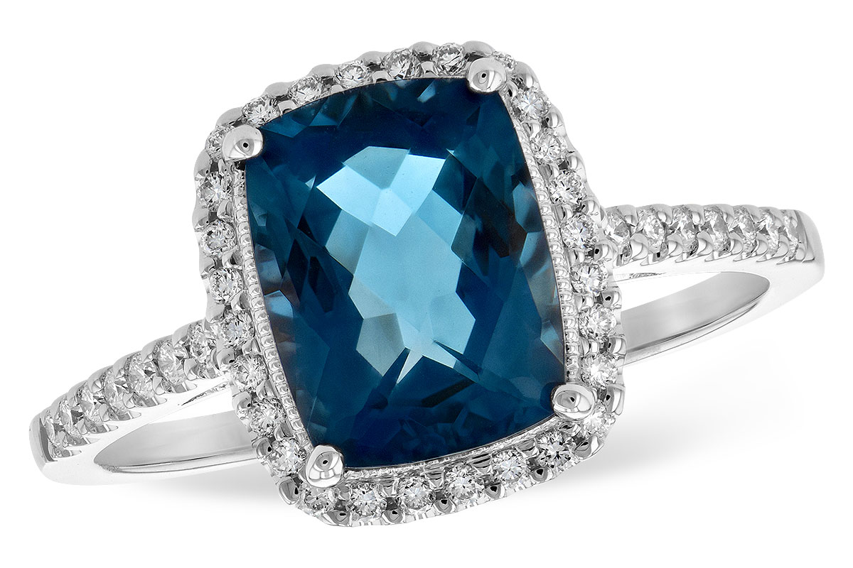 B243-99620: LDS RG 2.42 LONDON BLUE TOPAZ 2.62 TGW