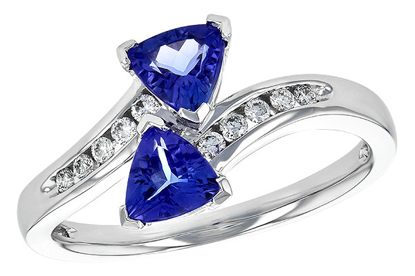 B244-82357: LDS RG .77 TW TANZANITE .90 TGW