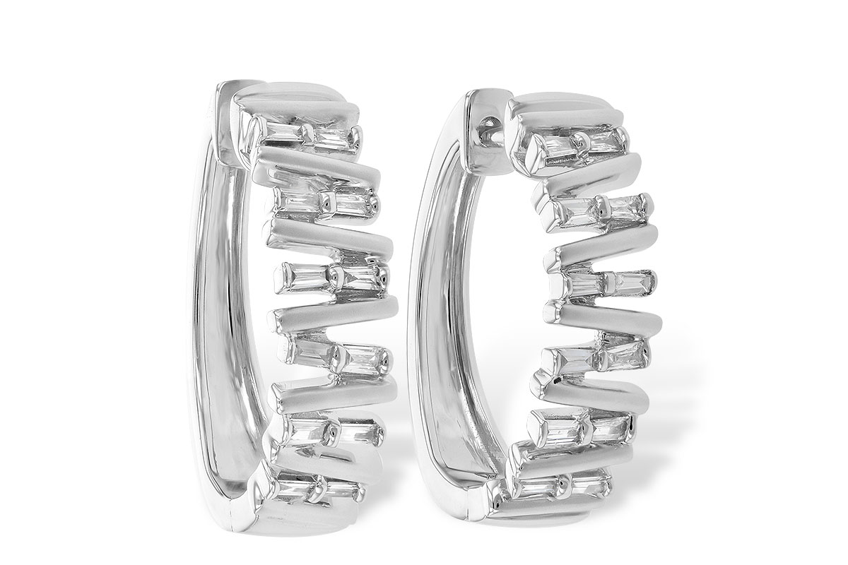 B244-86893: EARR .30 TW BAGUETTE DIAS