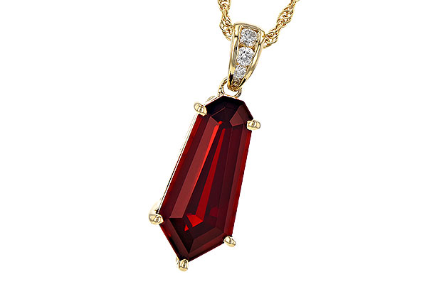 B244-89548: NECK 3.44 GARNET 3.50 TGW