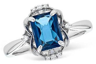 B327-57757: LDS RG 1.70 LONDON BLUE TOPAZ 1.76 TGW