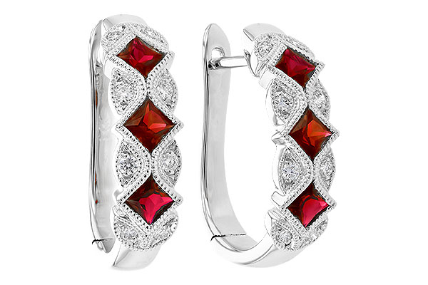 B327-60511: EARR .75 RUBY .87 TGW