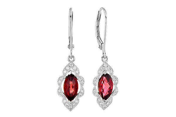 B327-62357: EARR 1.10 TW GARNET 1.25 TGW