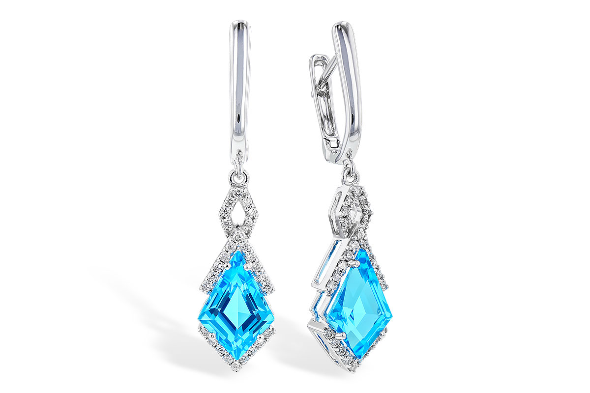 B328-47766: EARR 2.72 TW BLUE TOPAZ 2.90 TGW