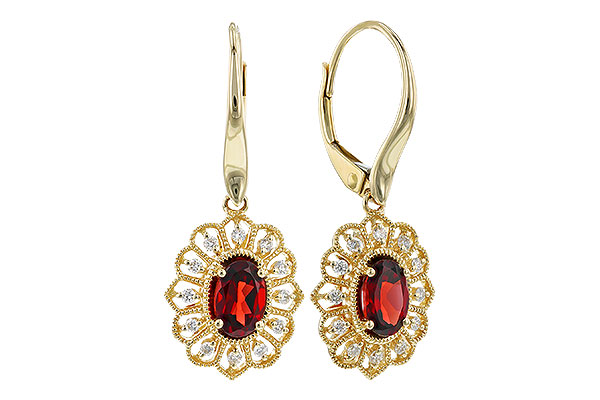 B328-48720: EARR 1.08 TW GARNET 1.24 TGW (6x4MM GAR)