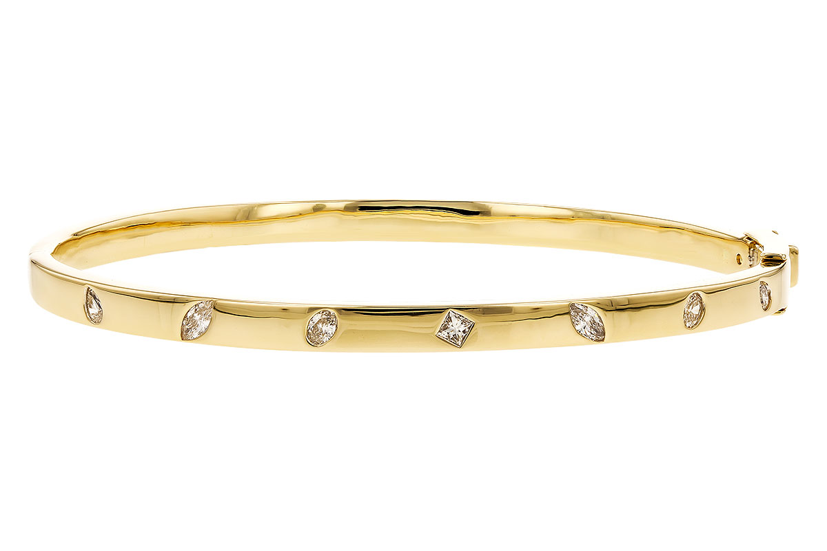 B328-52311: BANGLE .35 TW FANCY CUT DIAMONDS