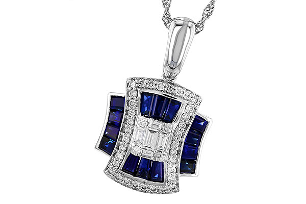 B328-53193: NECK .85 TW SAPPHIRE 1.10 TGW