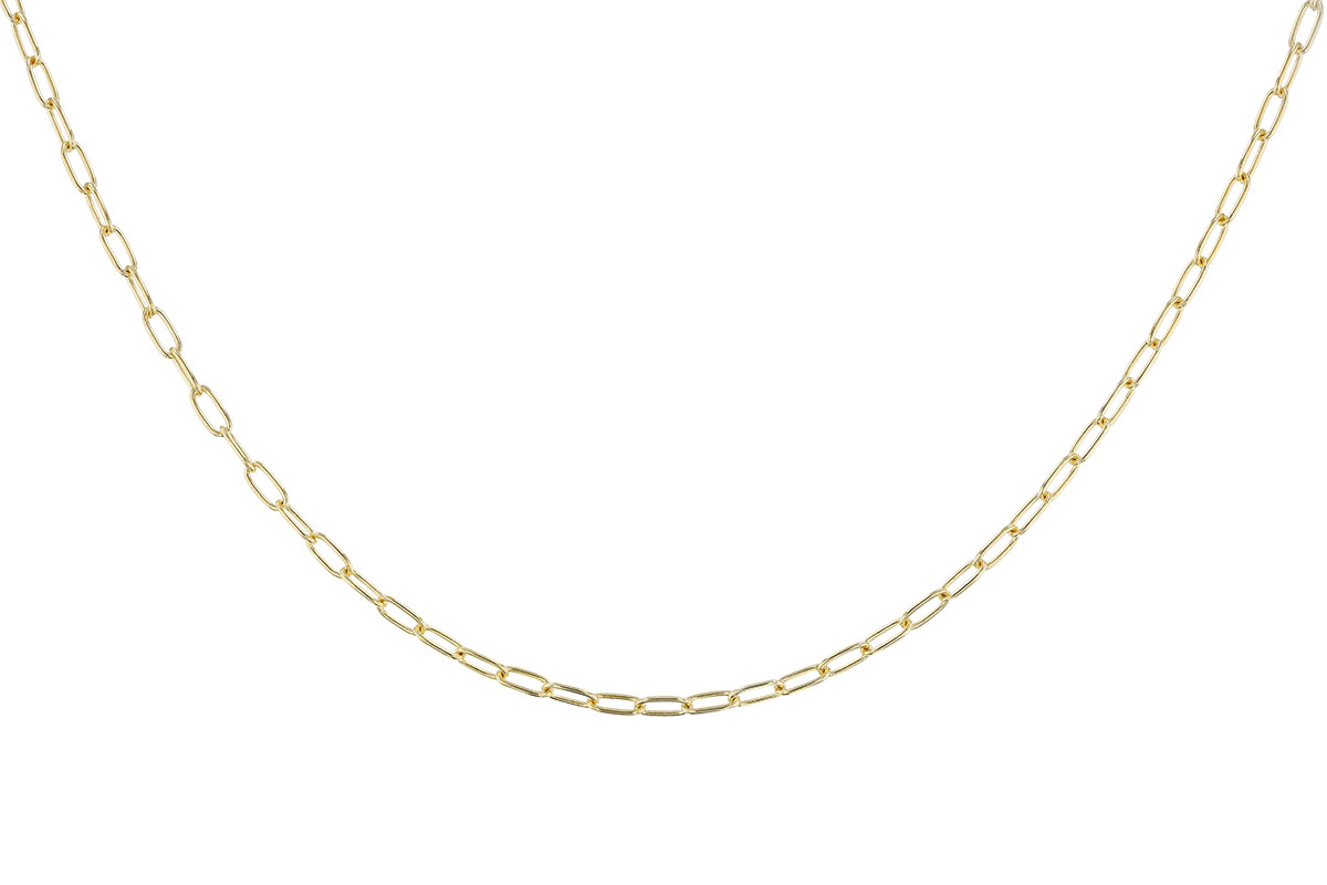 B329-36820: PAPERCLIP SM (7IN, 2.40MM, 14KT, LOBSTER CLASP)