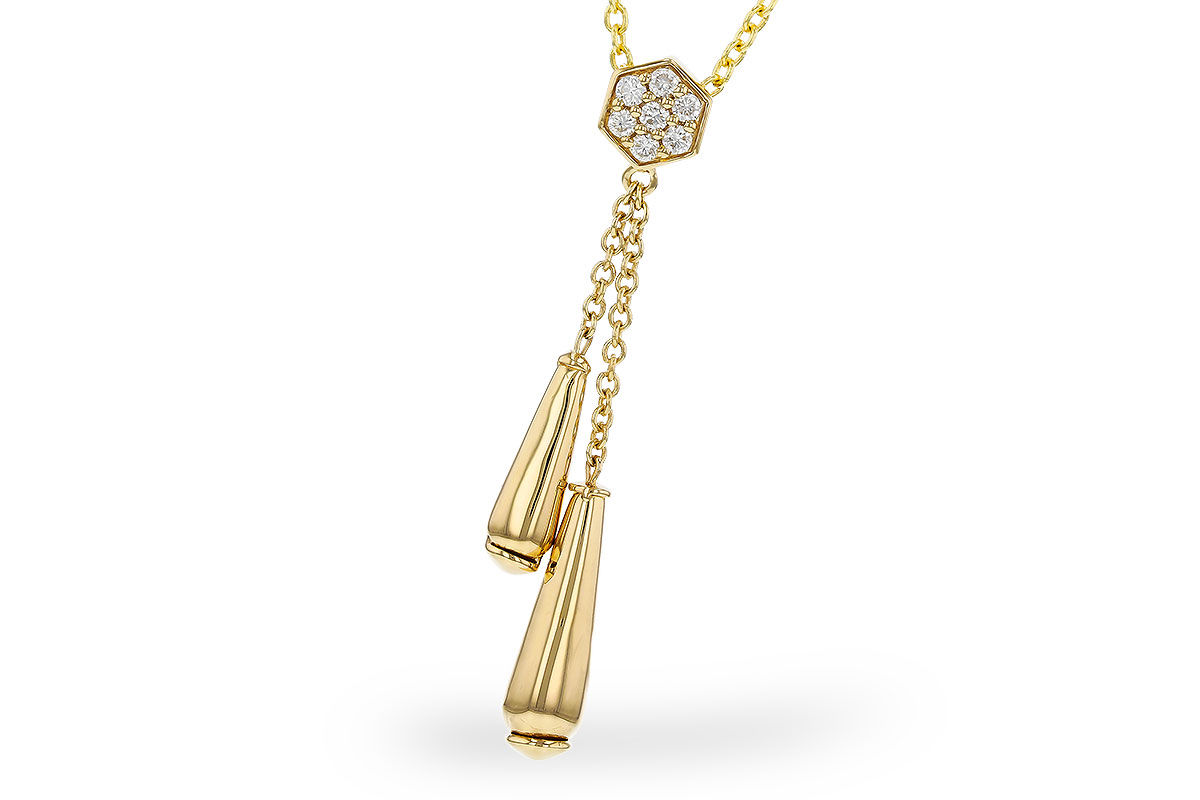 B329-37775: NECKLACE .11 TW