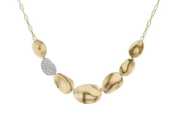 B329-37802: NECKLACE .38 TW (18")