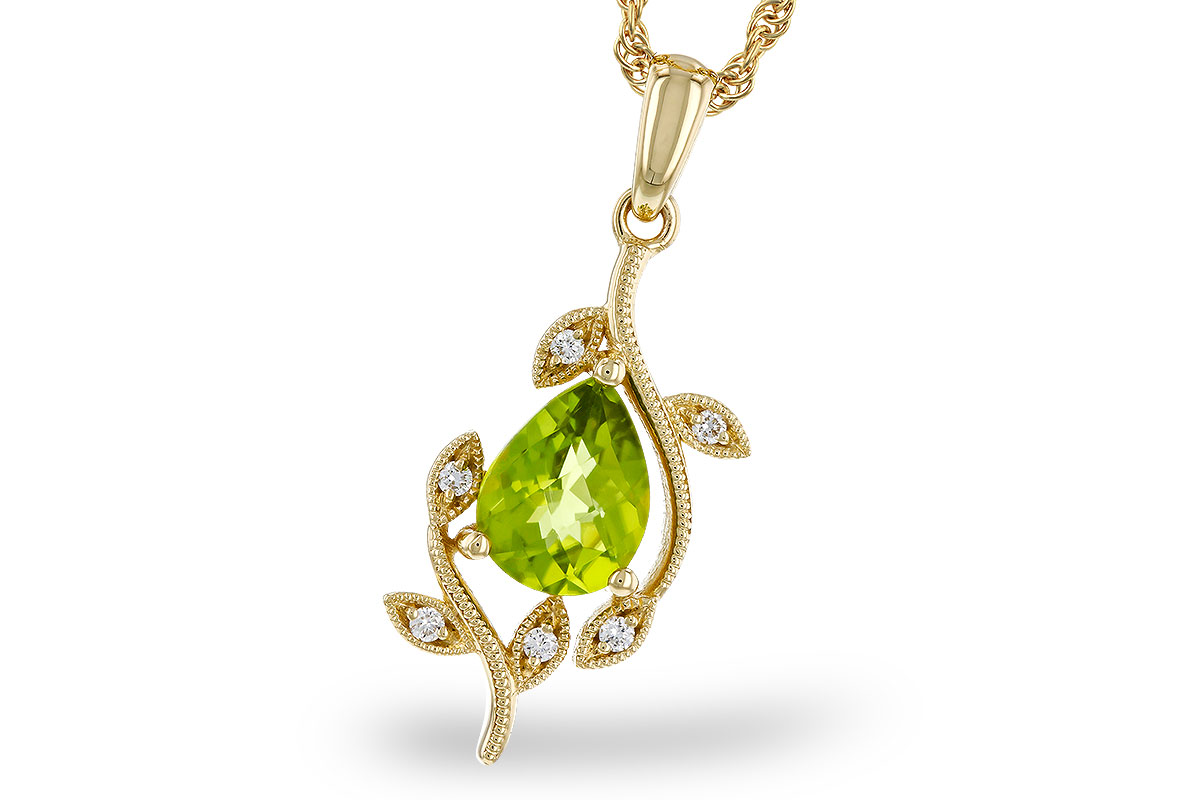 B329-39584: NECKLACE 1.16 PERIDOT 1.21 TGW (8x6MM PER)