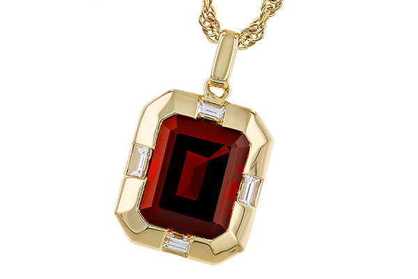 B329-40511: NECKLACE 3.65 GARNET 3.82 TGW (10x8MM GAR)
