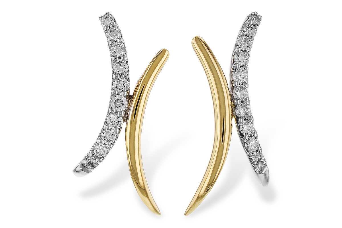 B329-41429: EARRINGS .15 TW