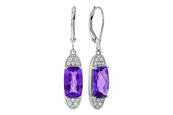B329-41448: EARR 3.20 TW AMETHYST 3.36 TGW