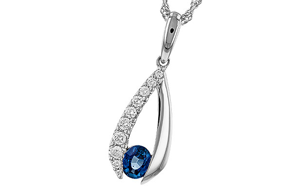 B329-42275: NECKLACE .38 SAPP .54 TGW (5x4 SAPP)