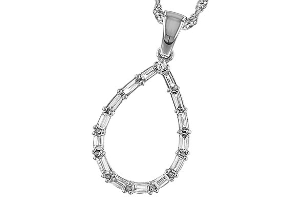 B329-42293: NECKLACE .27 BAG .28 TW