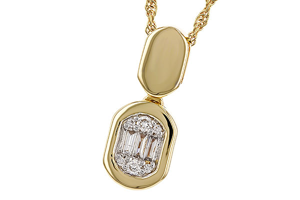 B329-42311: NECKLACE .07 TW BAG .12 TW
