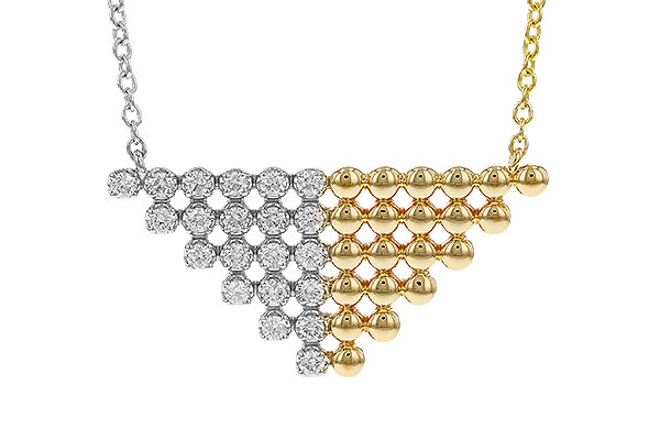 B329-42357: NECKLACE .37 TW (18")