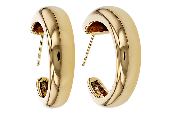 B329-44111: GOLD EARRINGS (20MM)